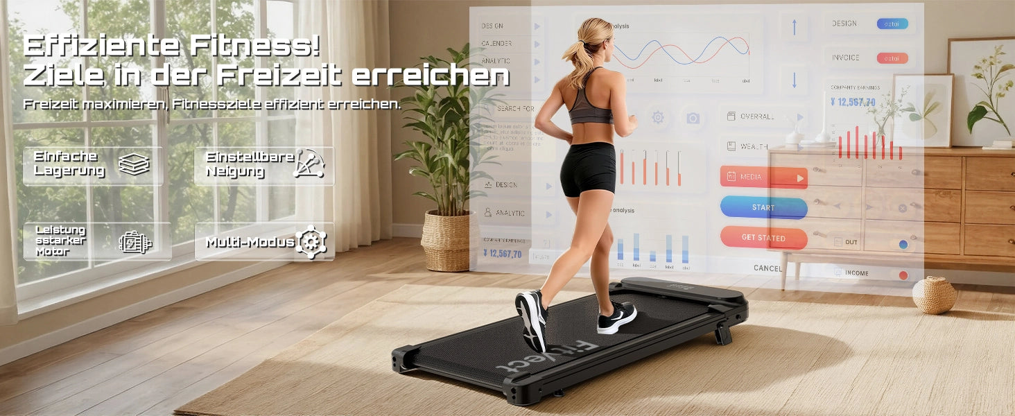 Fitvect Laufband Walkingmatte C1