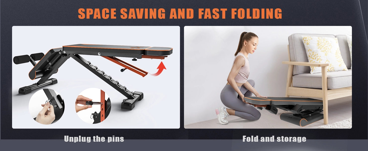 Platzsparendes und schnell faltbares Produkt mit Abbildungen zur Verwendung und Montage.